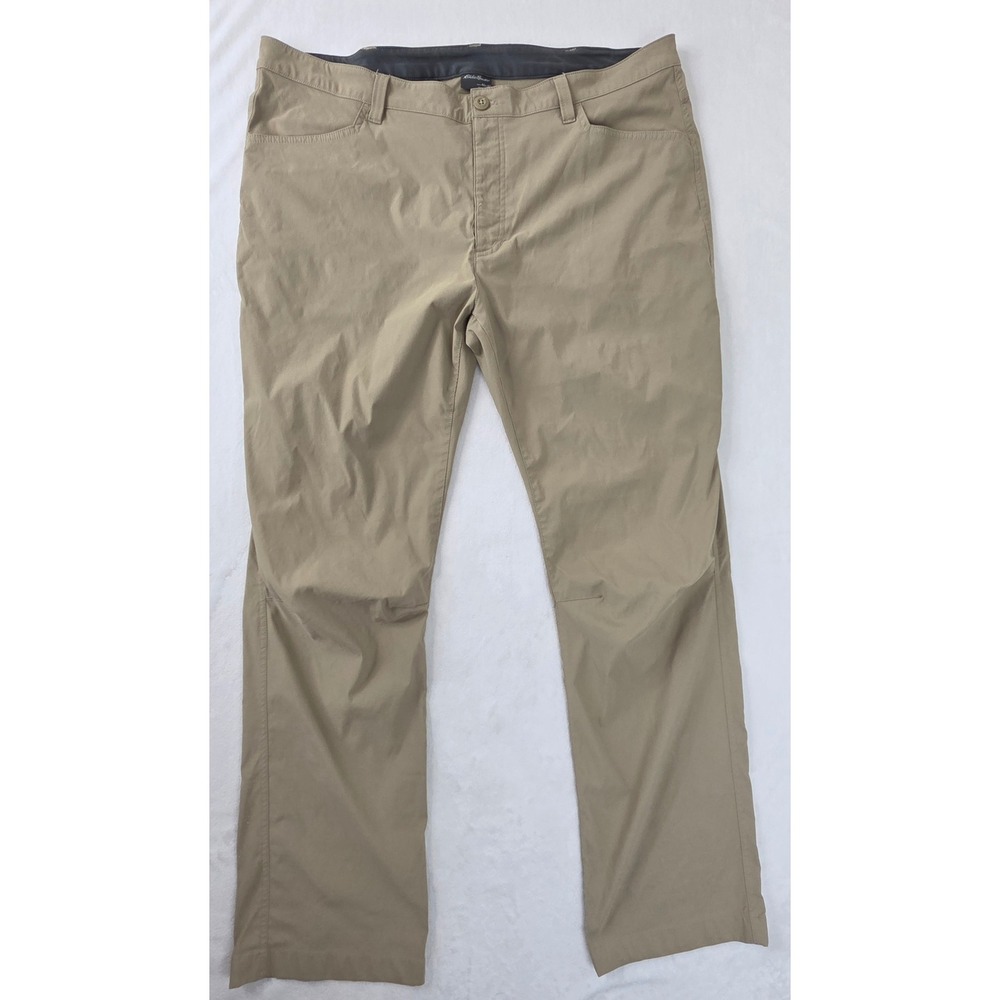 Eddie Bauer Tech Pant Mens 40x32 Tan Excellent‎ Outdoor Performance 1423671